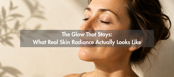 a woman with glass skin