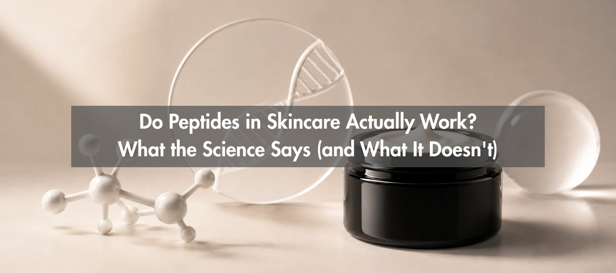 cream with molecules in the background