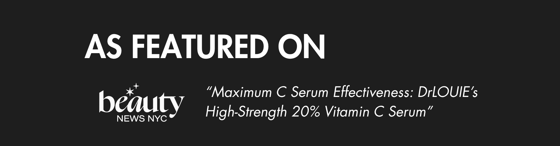 Beauty News NYC — Maximum C Serum Effectiveness